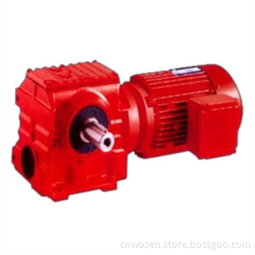 K series foot mounted solid output shaft gear motor reducer